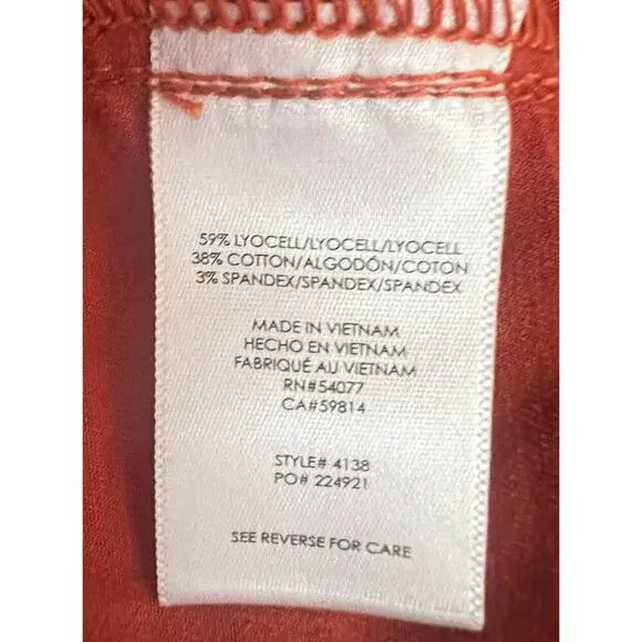 Cabi Explorer Pant Women’s Size 6 In Copper Burnt Orange Style #4138 - Picture 4 of 5